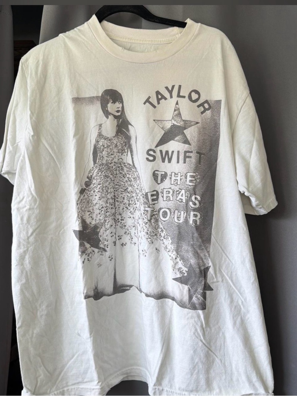 Taylor Swift White and Gray The Eras Tour Graphic Tee